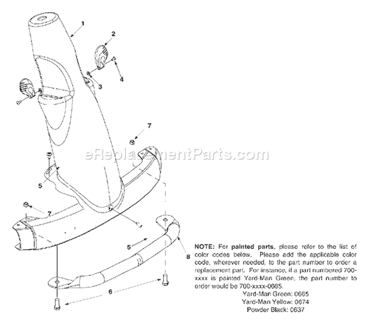 Page L Diagram and Parts List for 13A-328-402 2002 Yard Man Lawn Tractor